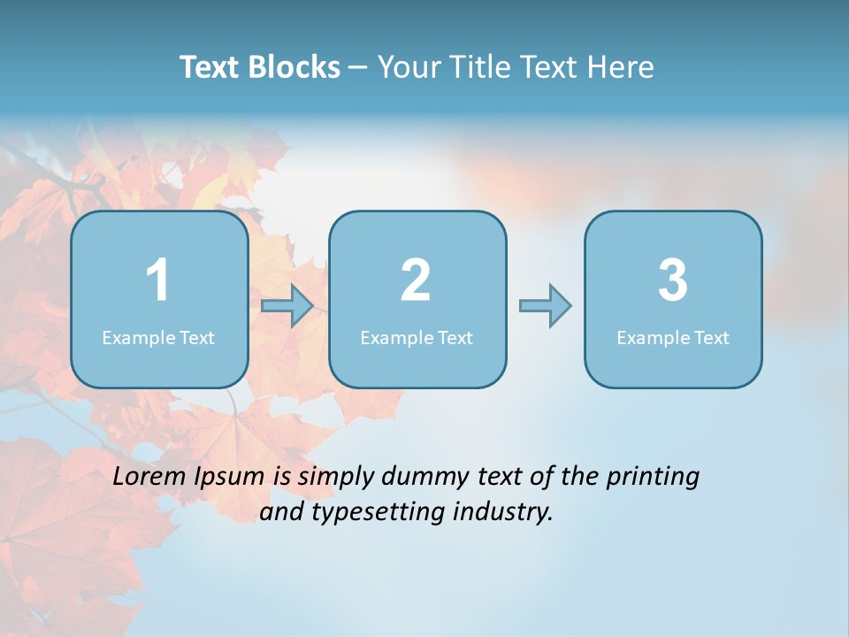 Foliage Maple Color PowerPoint Template