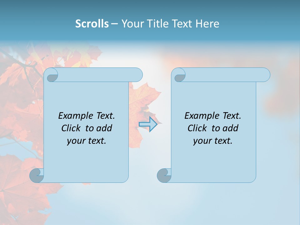 Foliage Maple Color PowerPoint Template