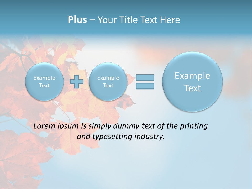 Foliage Maple Color PowerPoint Template