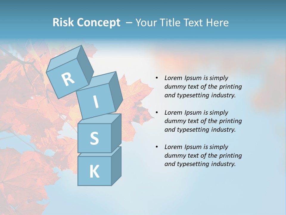 Foliage Maple Color PowerPoint Template