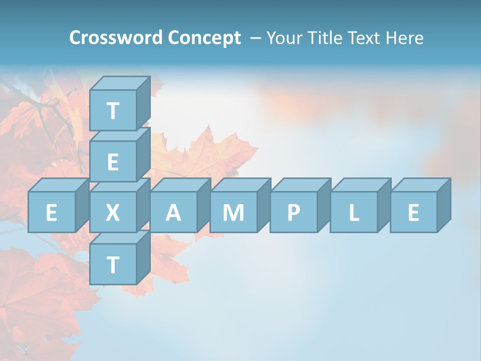 Foliage Maple Color PowerPoint Template