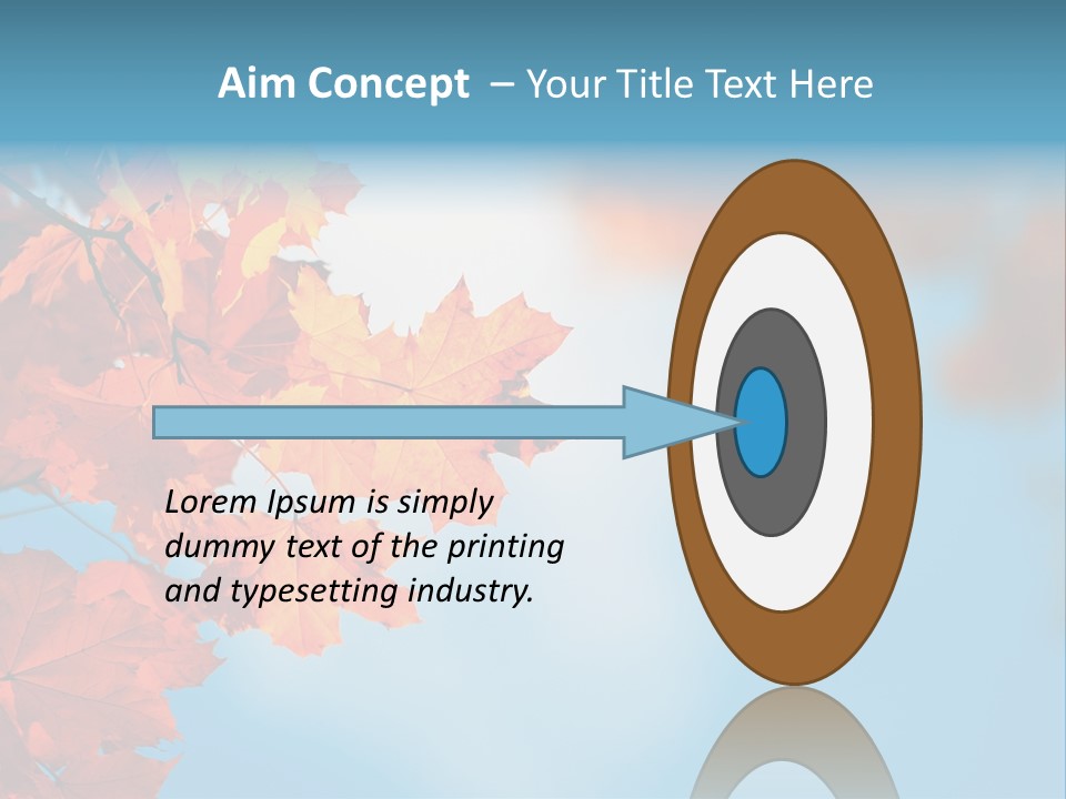 Foliage Maple Color PowerPoint Template