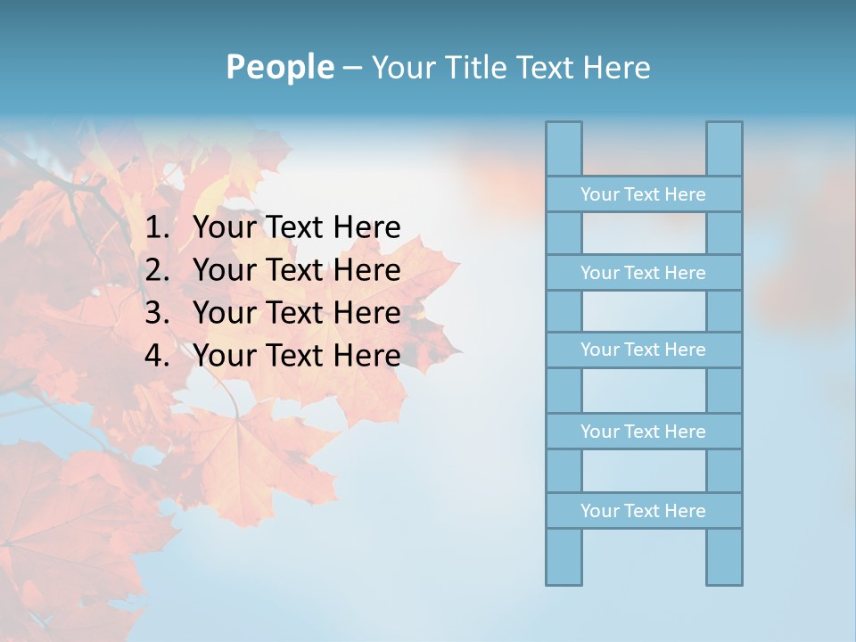 Foliage Maple Color PowerPoint Template