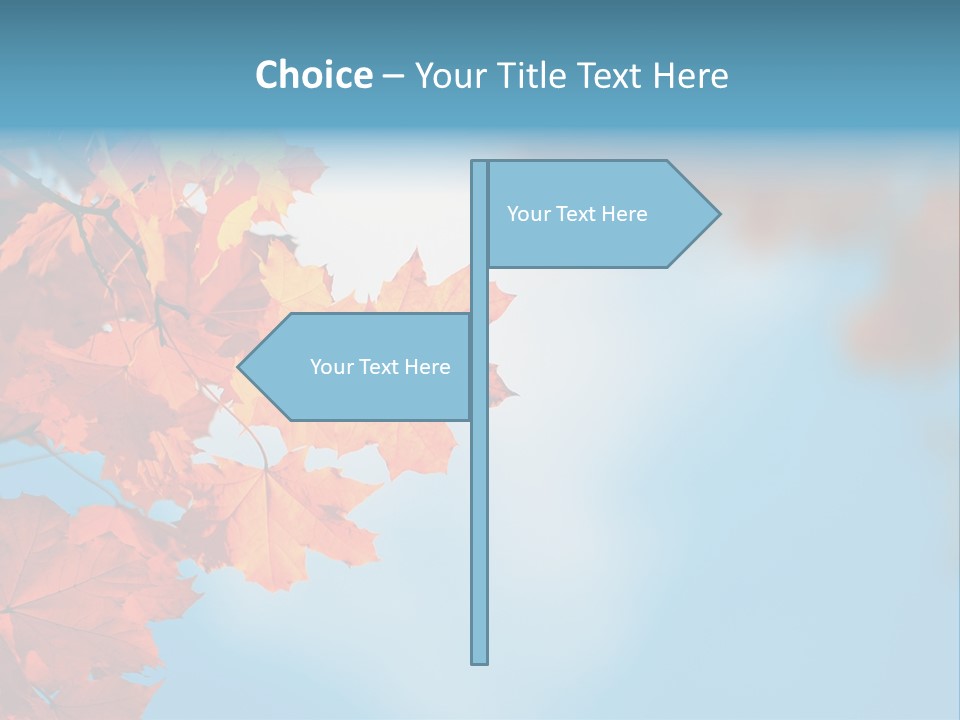 Foliage Maple Color PowerPoint Template
