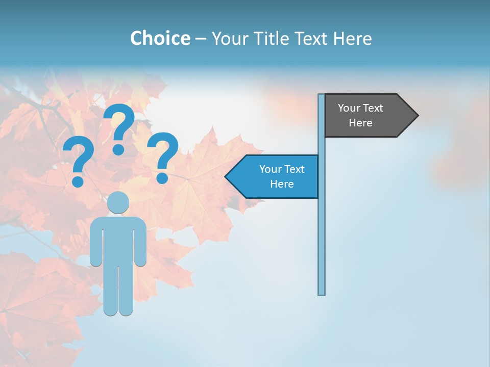 Foliage Maple Color PowerPoint Template