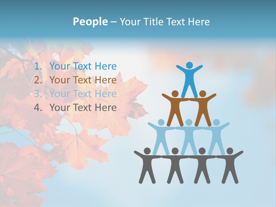 Foliage Maple Color PowerPoint Template