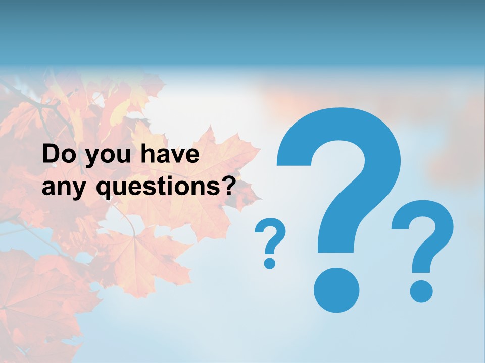 Foliage Maple Color PowerPoint Template