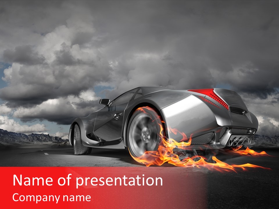 Coupe Burning Design PowerPoint Template