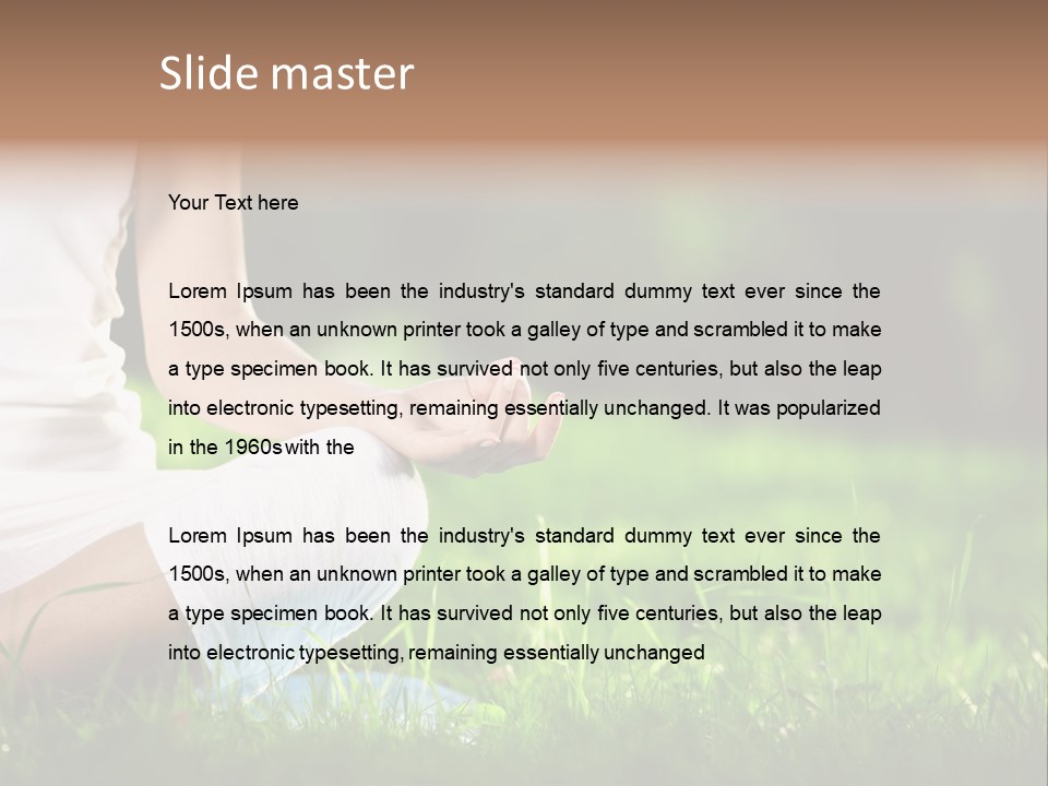 Person Summer Concentration PowerPoint Template