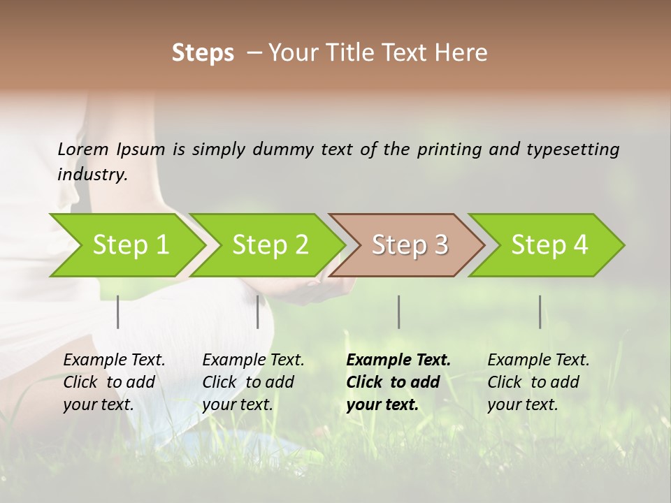 Person Summer Concentration PowerPoint Template