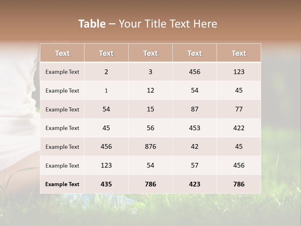 Person Summer Concentration PowerPoint Template
