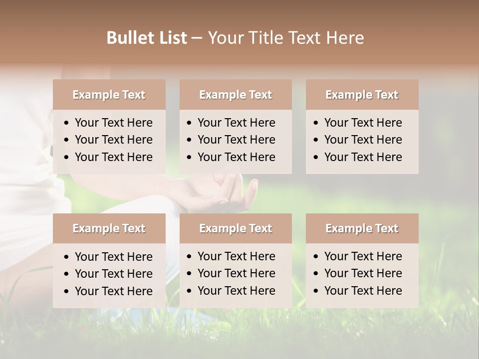 Person Summer Concentration PowerPoint Template