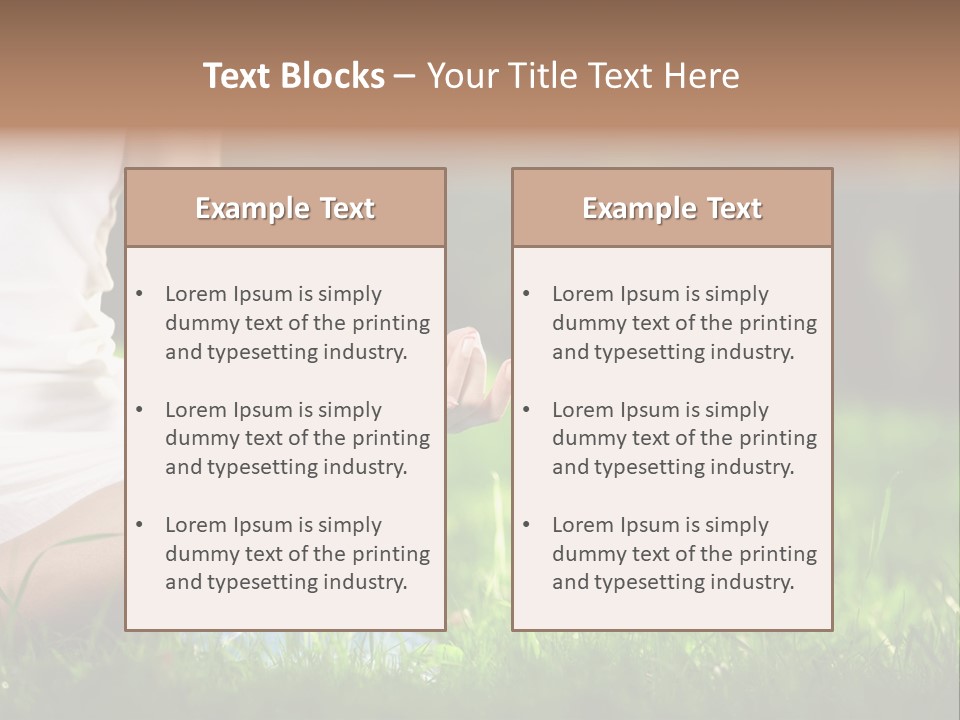 Person Summer Concentration PowerPoint Template