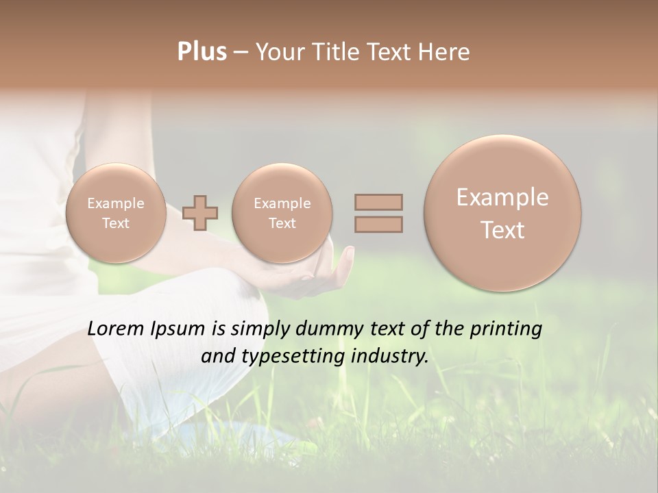 Person Summer Concentration PowerPoint Template