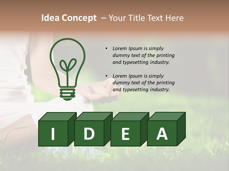 Person Summer Concentration PowerPoint Template