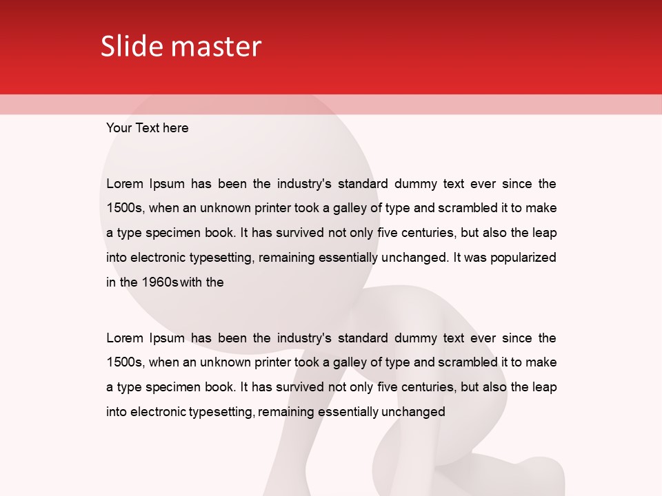 Leadership Isolated Finish PowerPoint Template