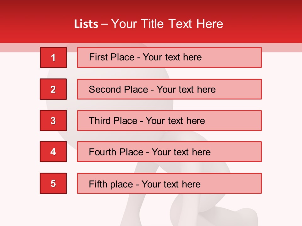 Leadership Isolated Finish PowerPoint Template