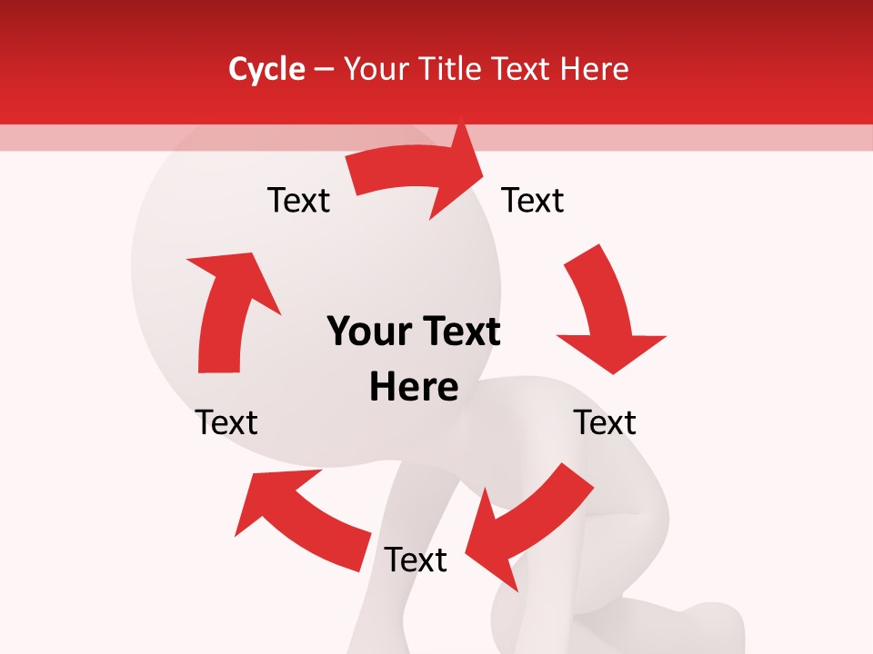 Leadership Isolated Finish PowerPoint Template