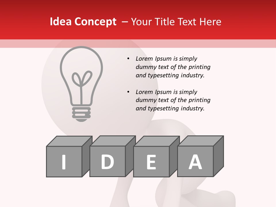 Leadership Isolated Finish PowerPoint Template