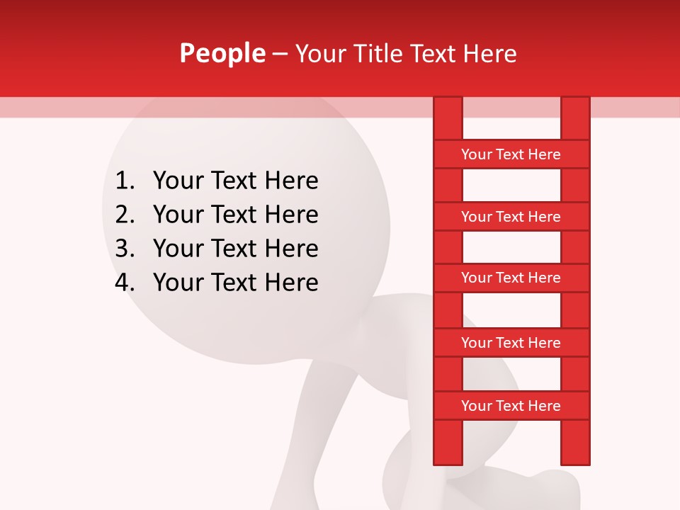 Leadership Isolated Finish PowerPoint Template