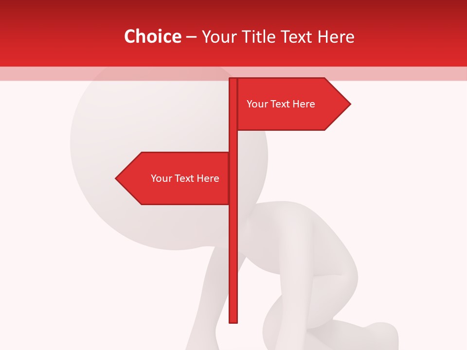 Leadership Isolated Finish PowerPoint Template