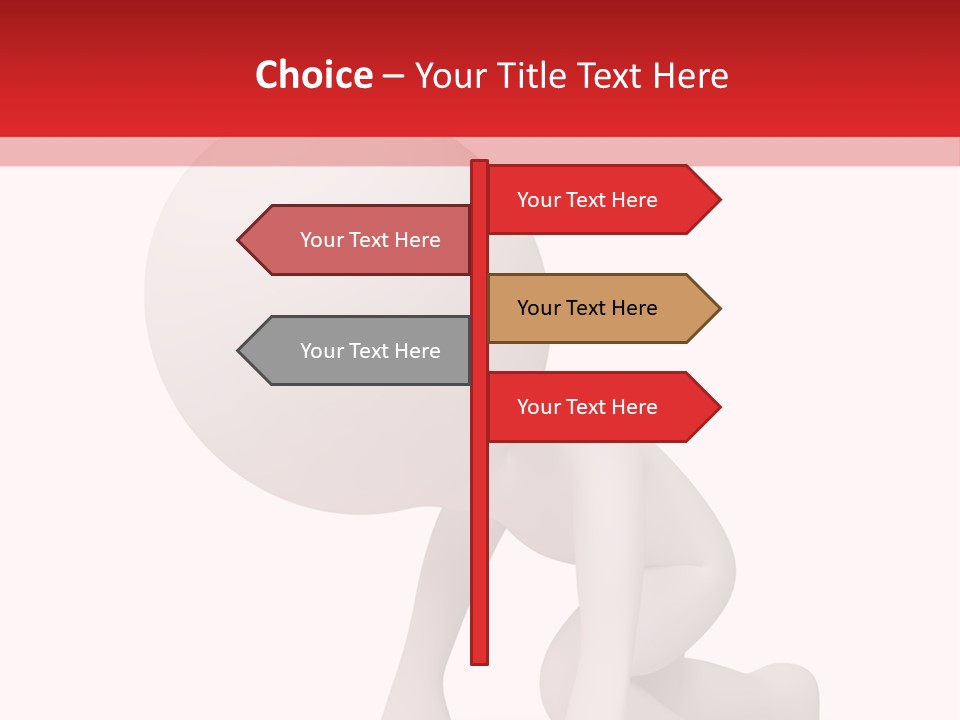 Leadership Isolated Finish PowerPoint Template