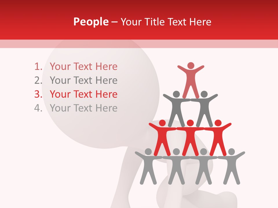 Leadership Isolated Finish PowerPoint Template