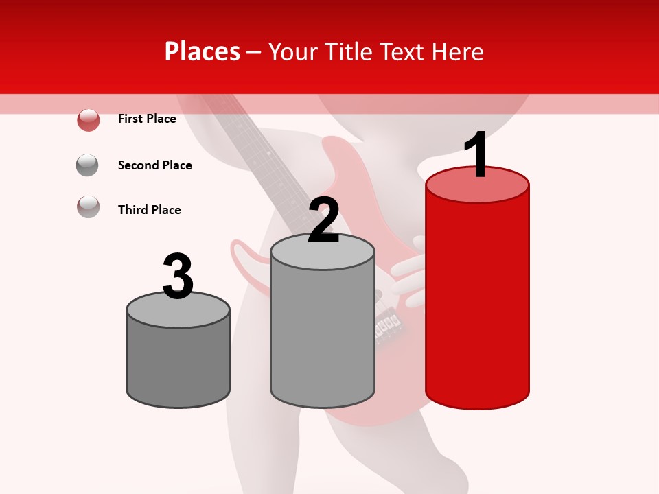 Isolated Little Singer PowerPoint Template