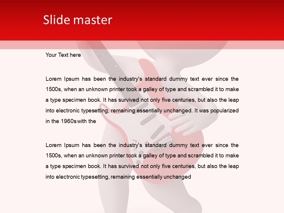 Isolated Little Singer PowerPoint Template