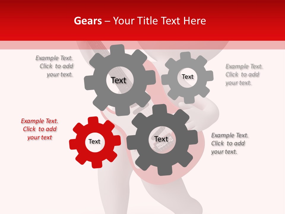 Isolated Little Singer PowerPoint Template