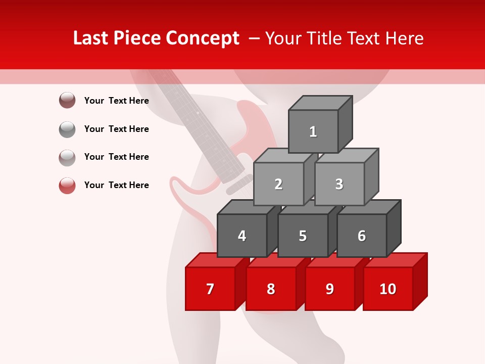 Isolated Little Singer PowerPoint Template