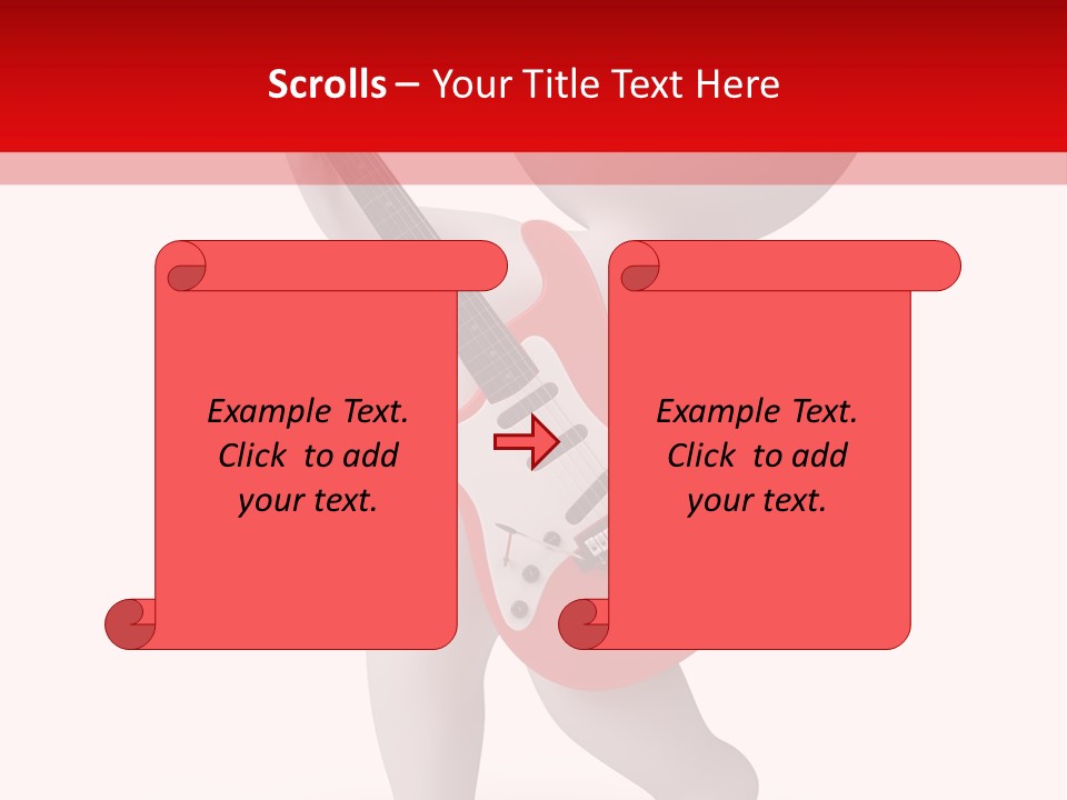 Isolated Little Singer PowerPoint Template