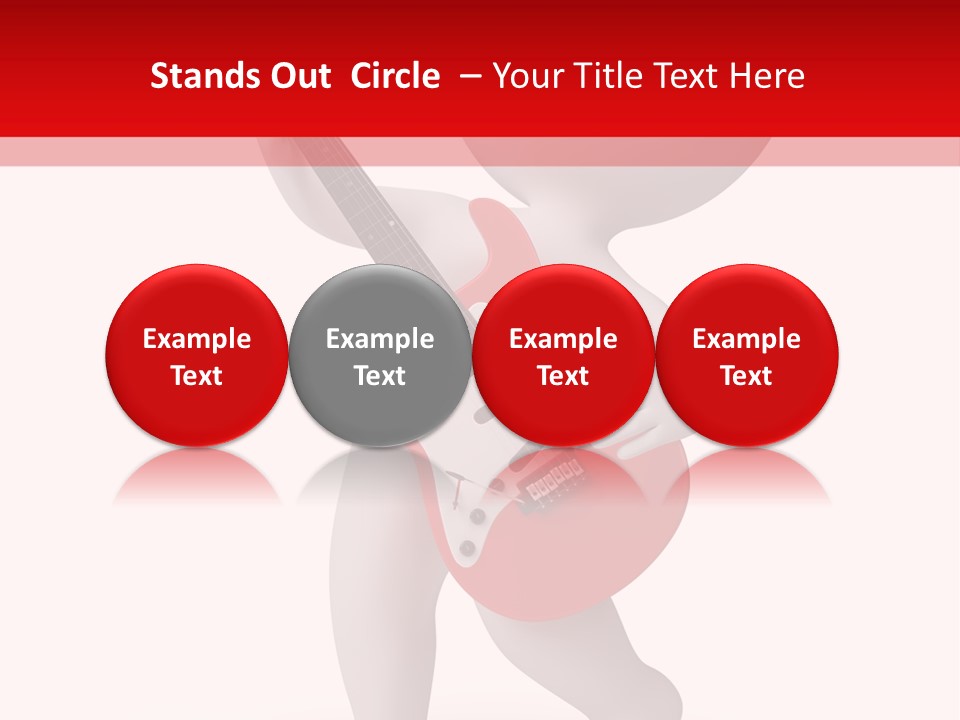 Isolated Little Singer PowerPoint Template