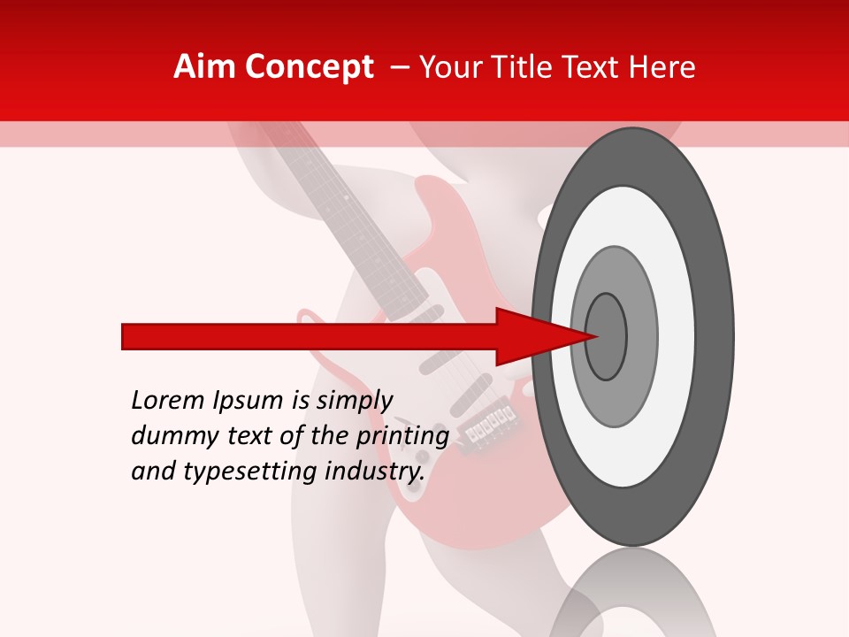 Isolated Little Singer PowerPoint Template