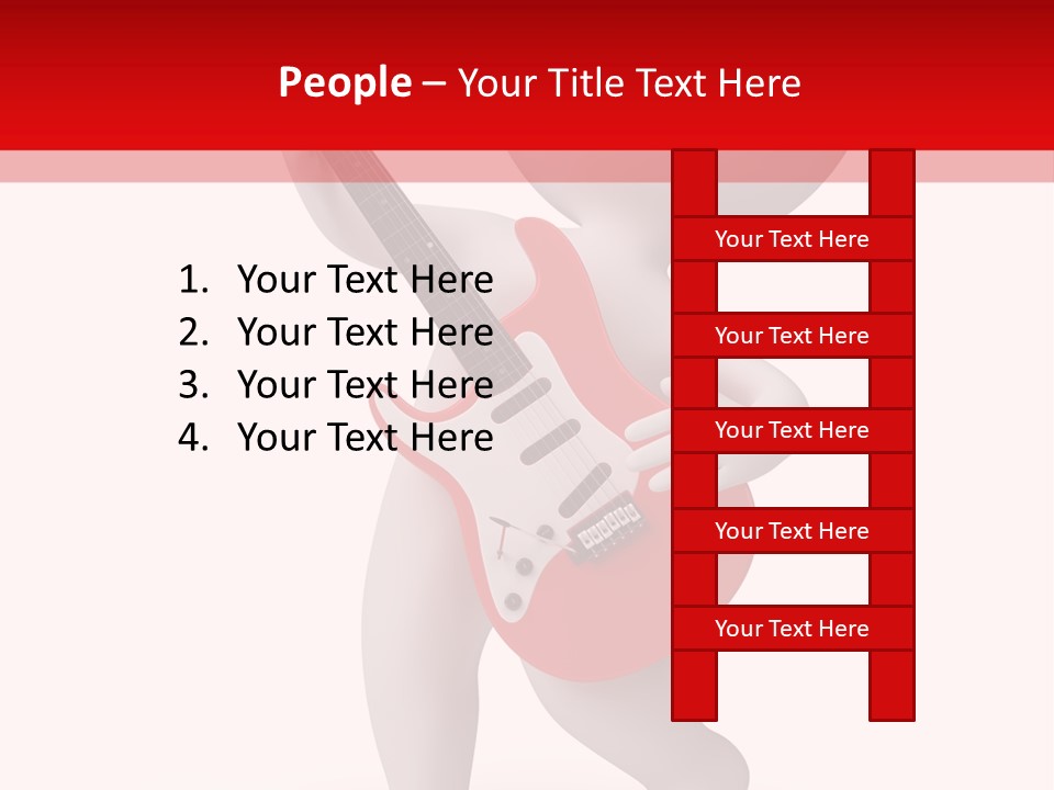 Isolated Little Singer PowerPoint Template