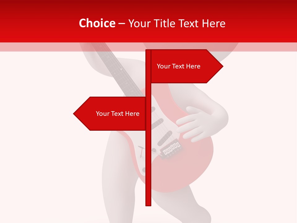 Isolated Little Singer PowerPoint Template