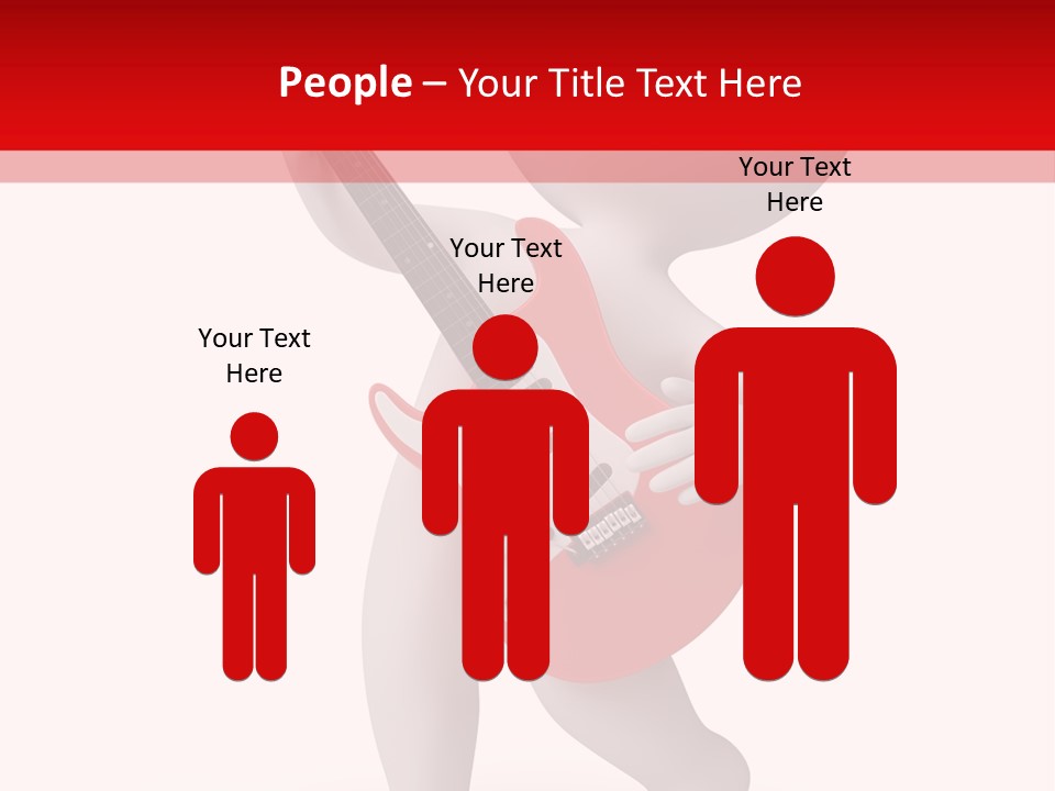 Isolated Little Singer PowerPoint Template