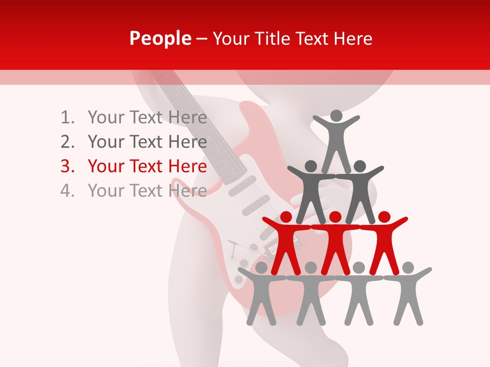 Isolated Little Singer PowerPoint Template