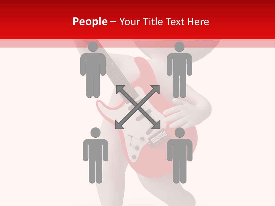 Isolated Little Singer PowerPoint Template