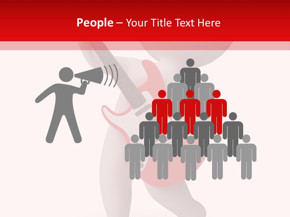 Isolated Little Singer PowerPoint Template