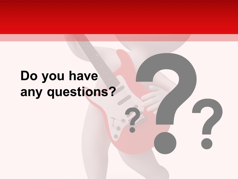 Isolated Little Singer PowerPoint Template