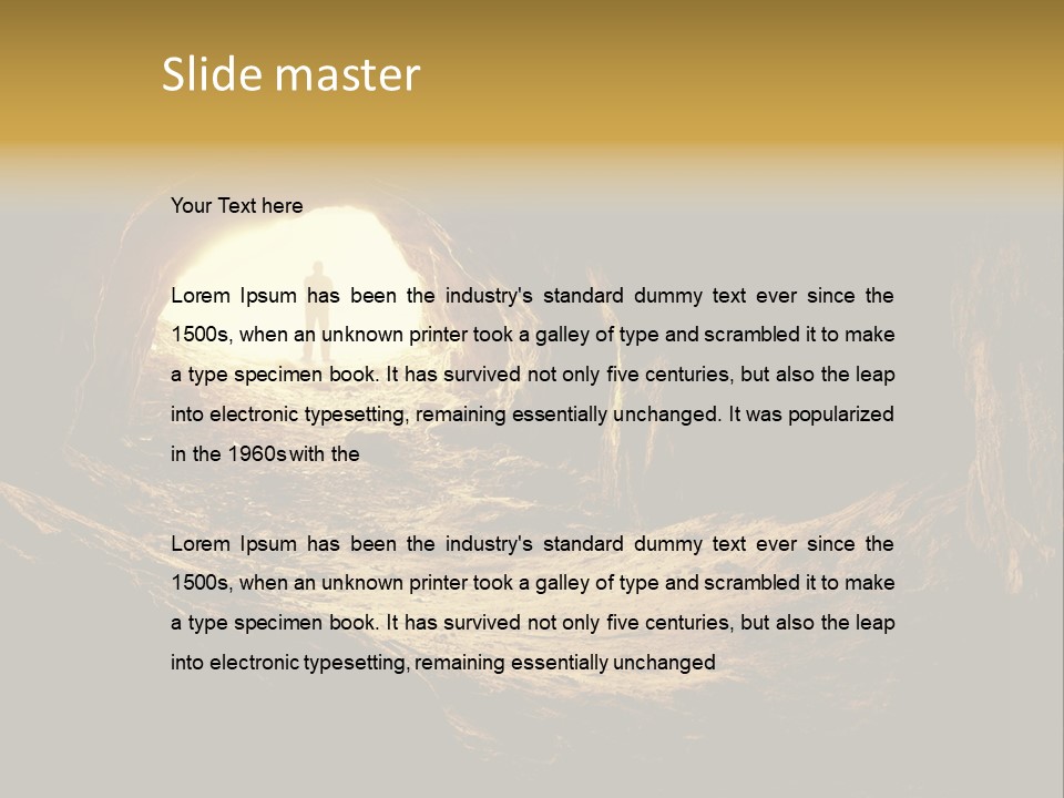 Person Autumn Serenity PowerPoint Template