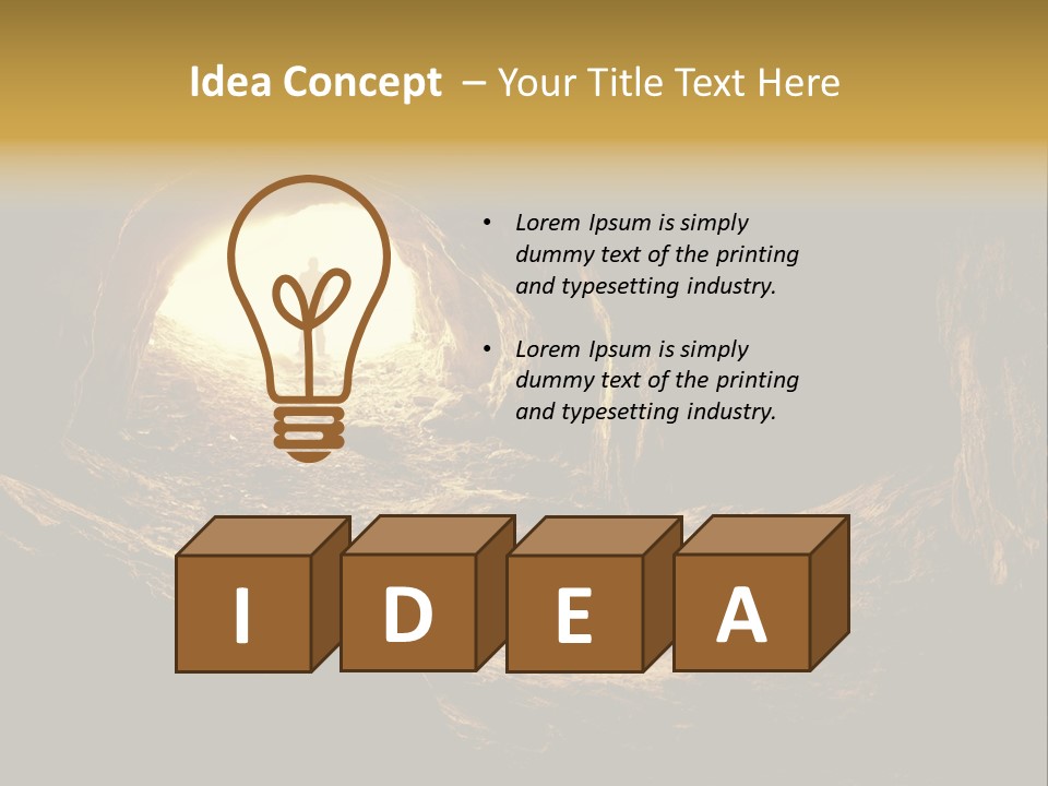 Person Autumn Serenity PowerPoint Template