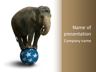 Humor Blue Metaphor PowerPoint Template