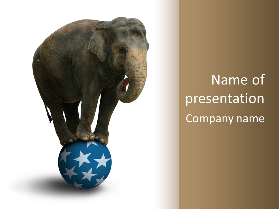 Humor Blue Metaphor PowerPoint Template