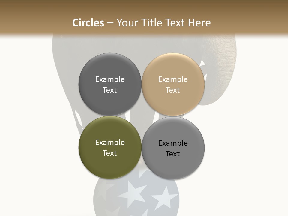 Humor Blue Metaphor PowerPoint Template