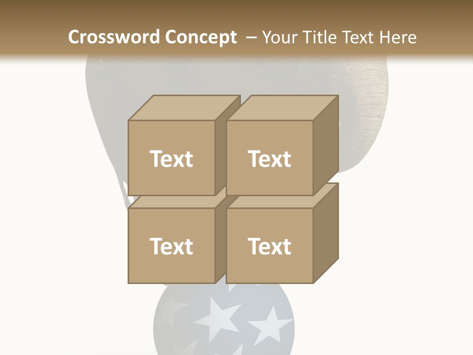 Humor Blue Metaphor PowerPoint Template