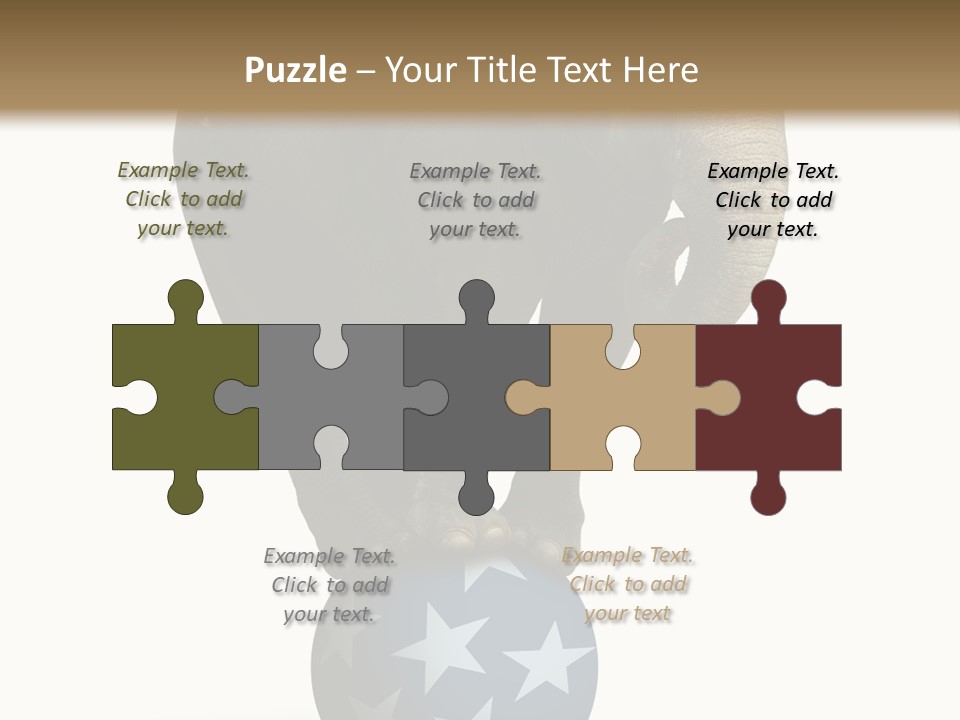 Humor Blue Metaphor PowerPoint Template