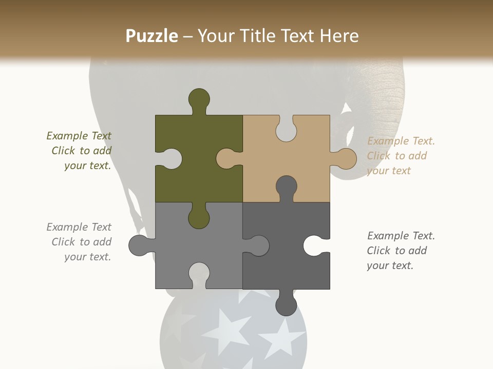 Humor Blue Metaphor PowerPoint Template