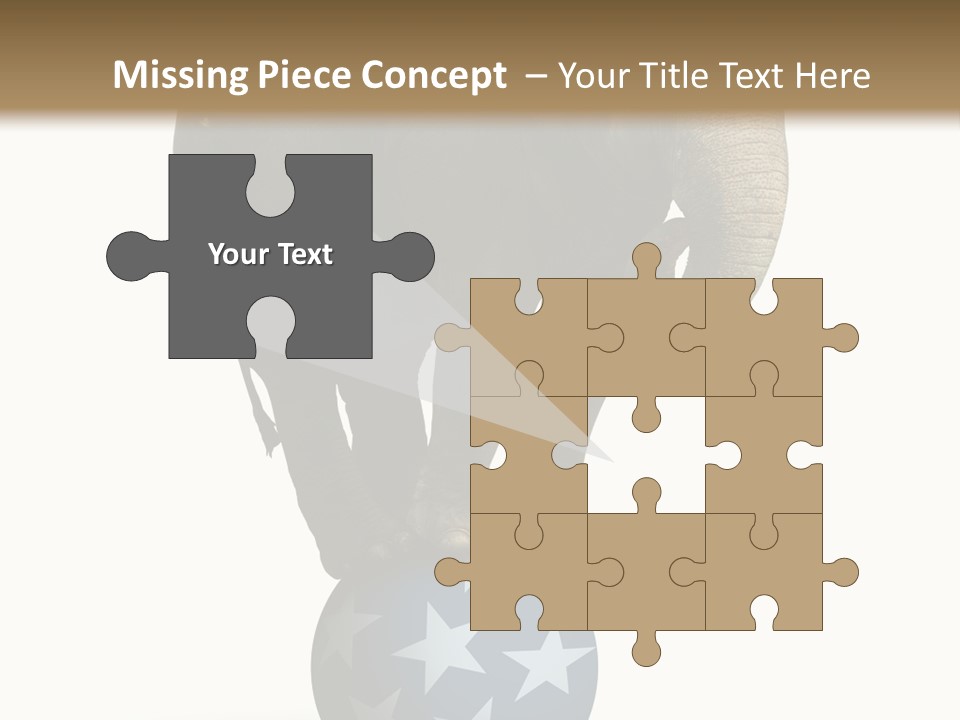 Humor Blue Metaphor PowerPoint Template